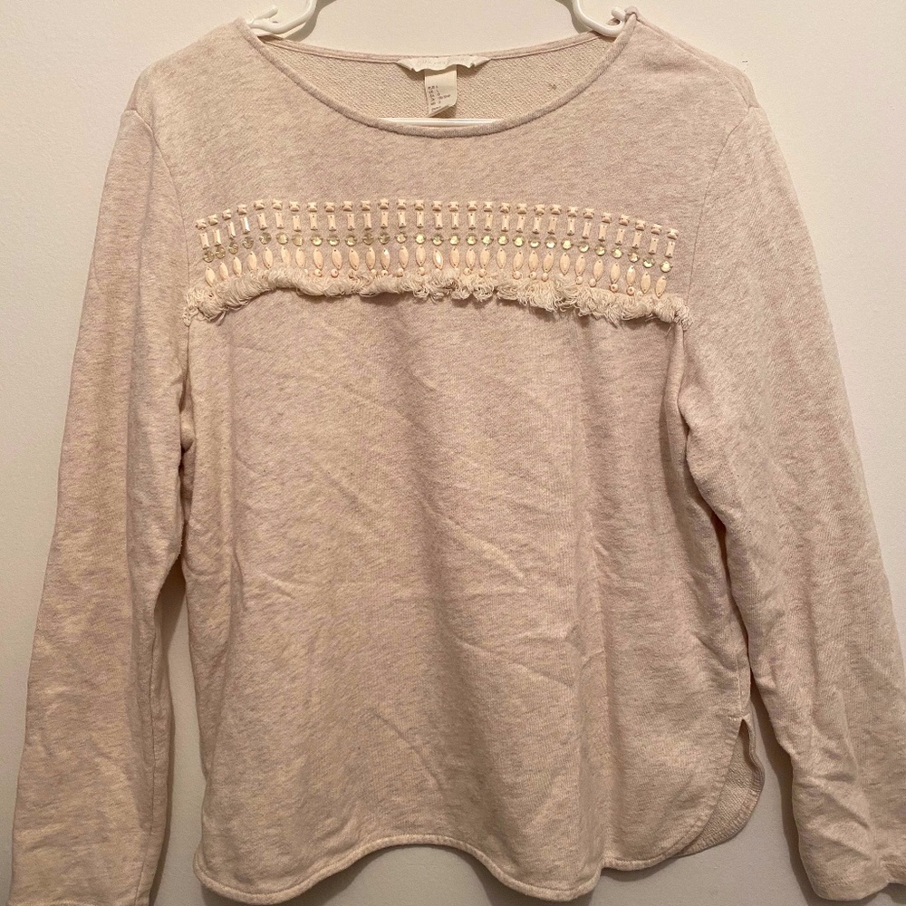 Tan Long Sleeve Light Sweater